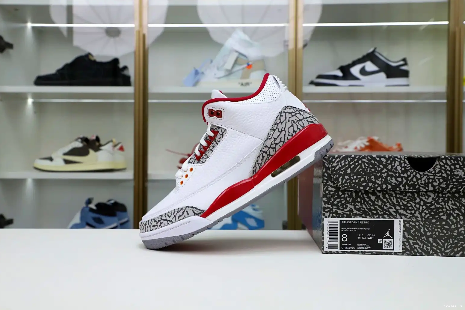 Kimikick 3 Red(CT8532-126） Retro Cardinal Air  Jordan 0717